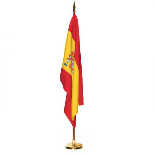 Indoor Spain with Seal Ceremonial Flag Set