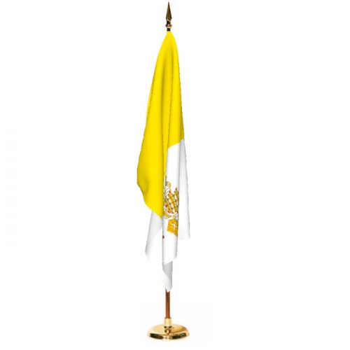 Indoor Vatican City Ceremonial Flag Set