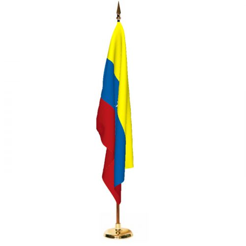 Indoor Venezuela Ceremonial Flag Set