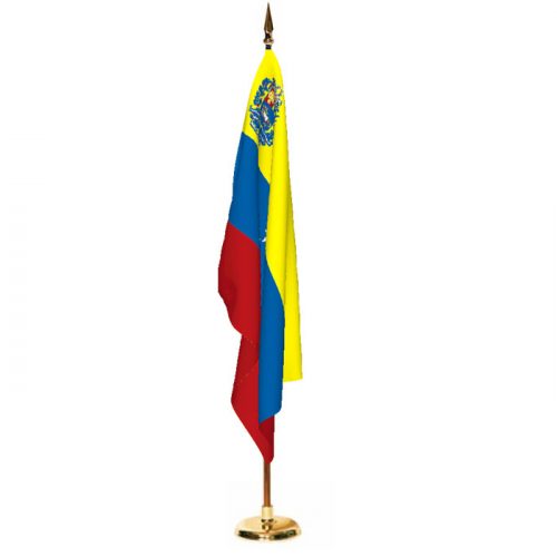 Indoor Venezuela with Seal Ceremonial Flag Set
