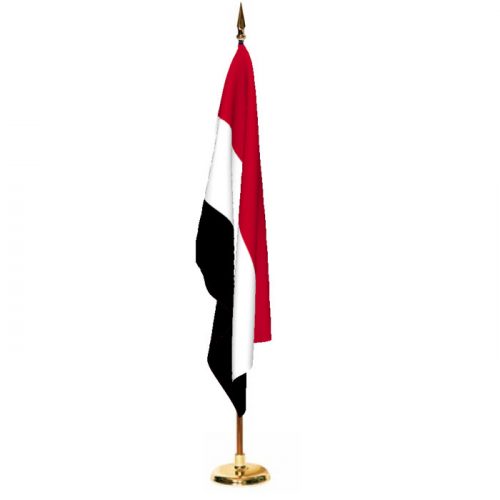 Indoor Yemen Ceremonial Flag Set
