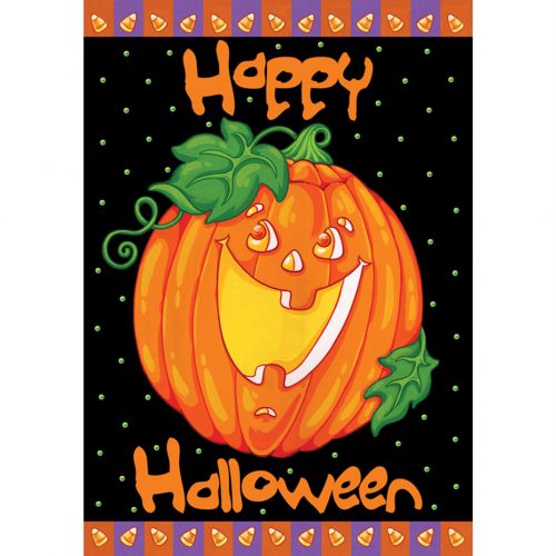 Happy Halloween Jack O' Lantern House Flag