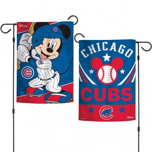 Chicago Cubs Mickey Mouse 2-Sided Garden Flag